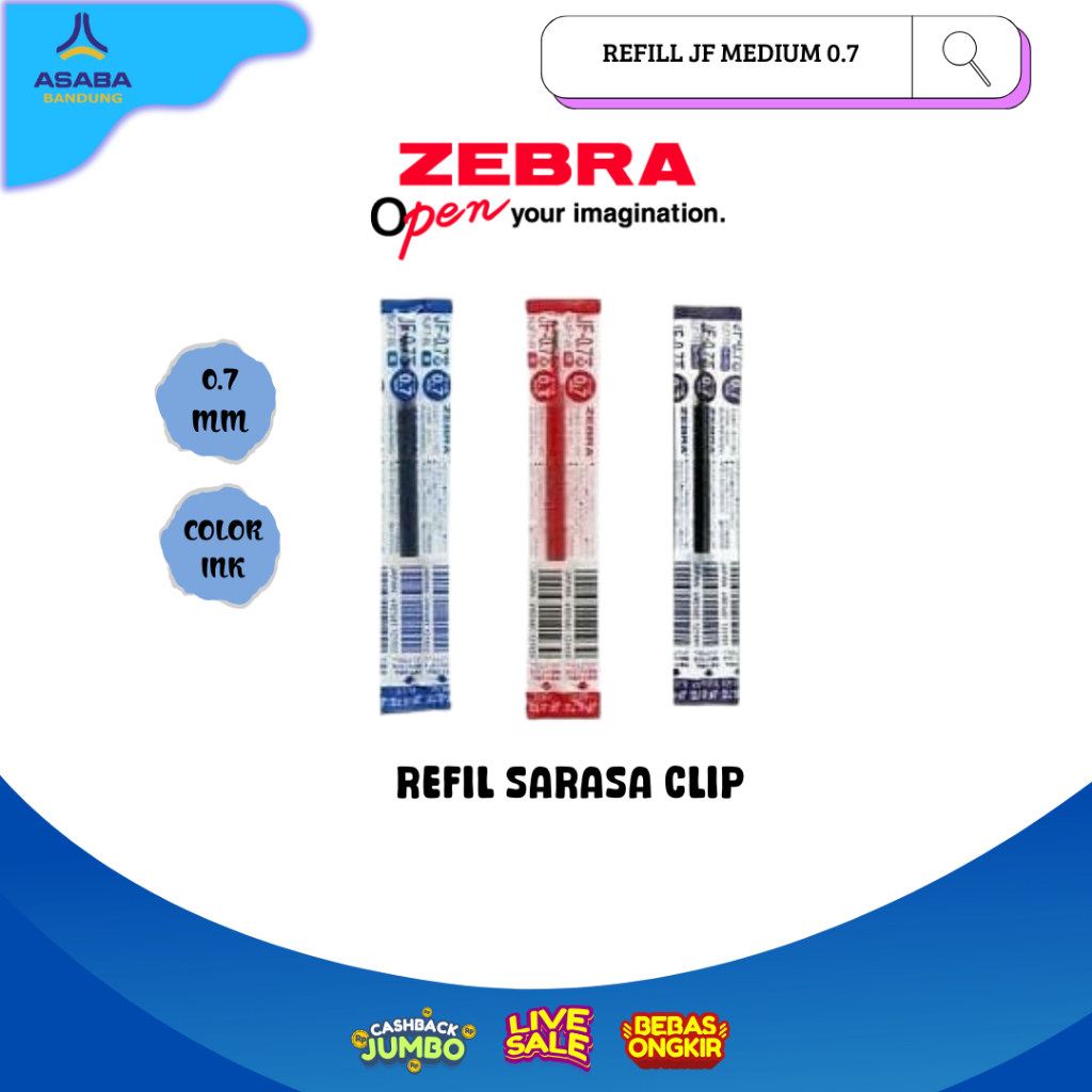 

Asaba Bandung - Zebra Refill Medium JF- 07