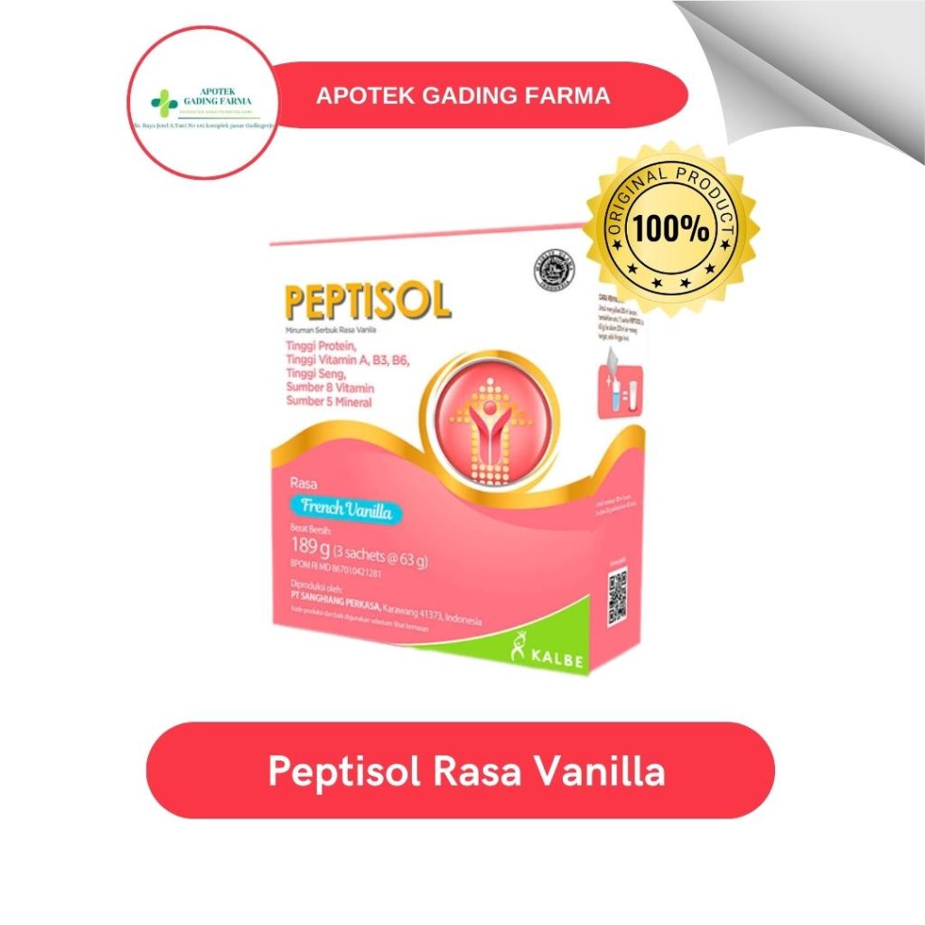 

Peptisol Rasa French Vanilla 189 g