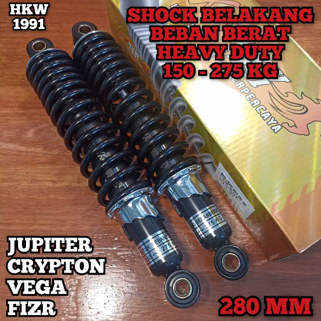 SHOCK BELAKANG BEBAN BERAT 280 MM JUPITER/VEGA/CRYPTON/FIZR MODEL KYB - HKW 1991