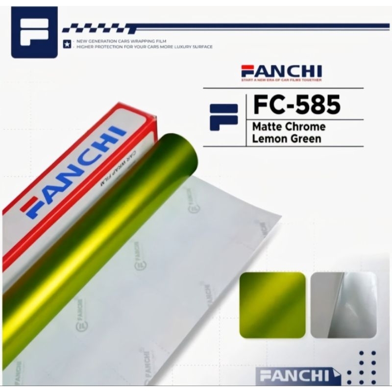 Sticker Skotlet Fanchi FC 585 Matte Chrome Lemon Green Per meter