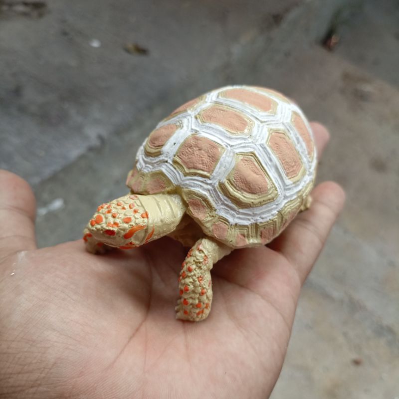 REPLIKA KURA KURA CHERRY HEAD ALBINO, CHERRY HEAD ALBINO TORTOISE STATUE