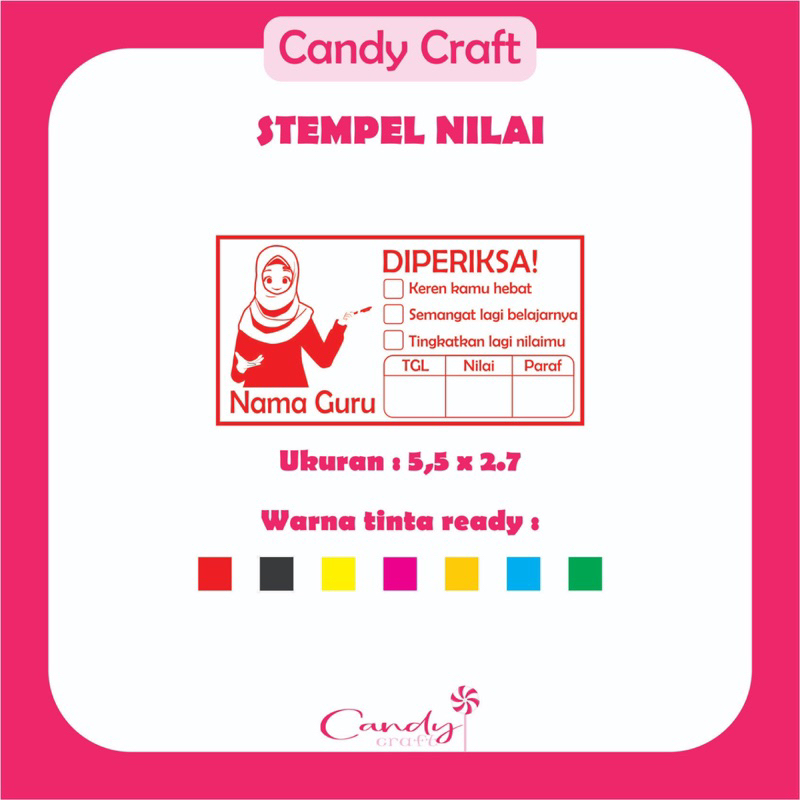 

Stempel Flash custom / Stempel Nilai