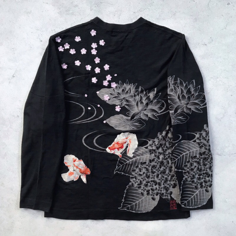 Kingyo Cherry Blossom Sukajan Long Sleeve