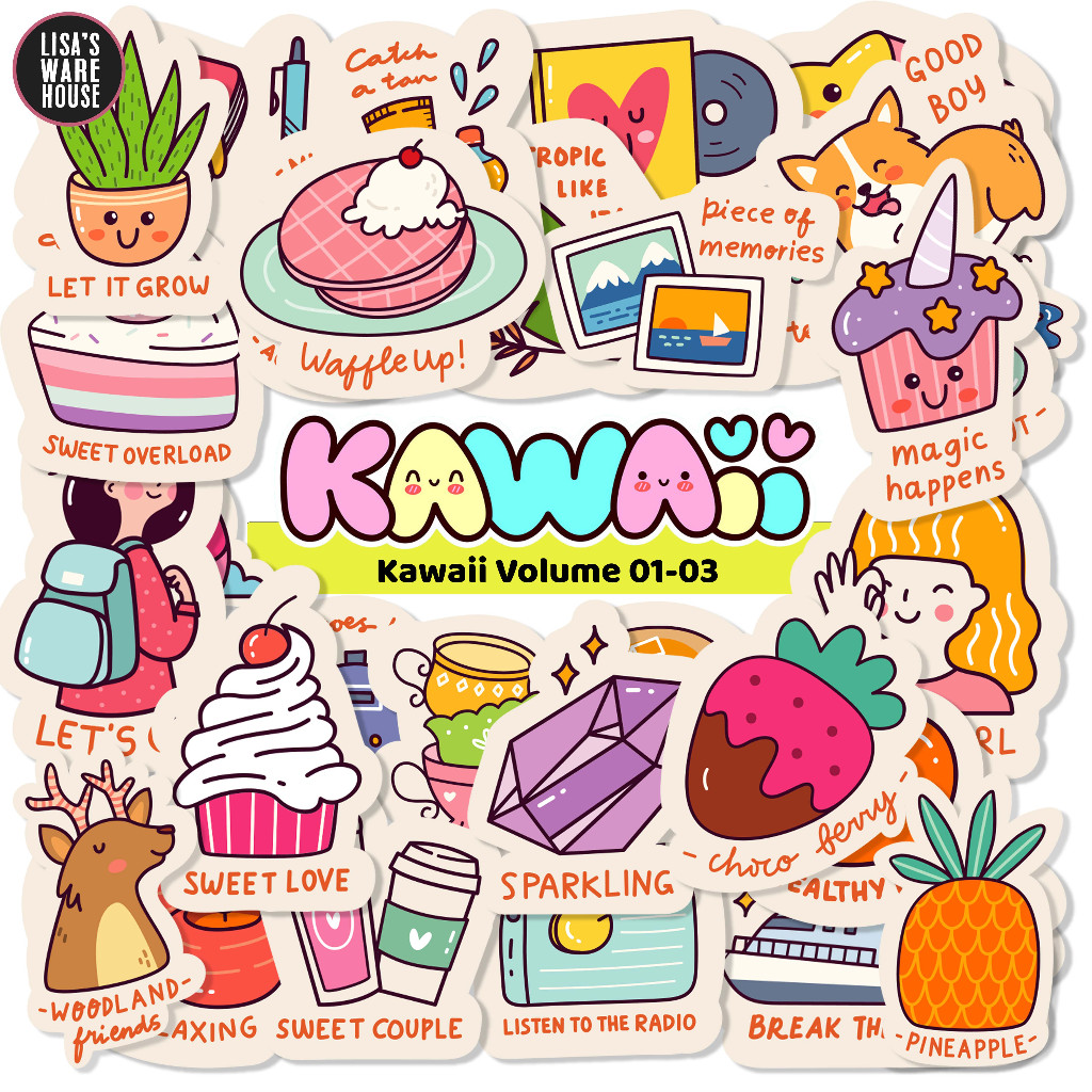 

Sticker Kawaii Volume 01-03