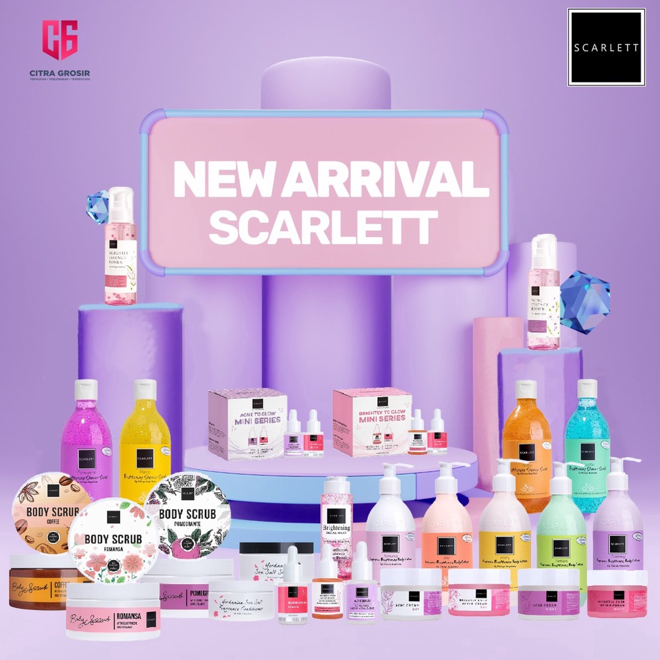 Paling Laku Scarlett Whitening Series Paket Lengkap BPOM 1 RESMI ORIGINAL SCARLET SCARLETT BY FELICY