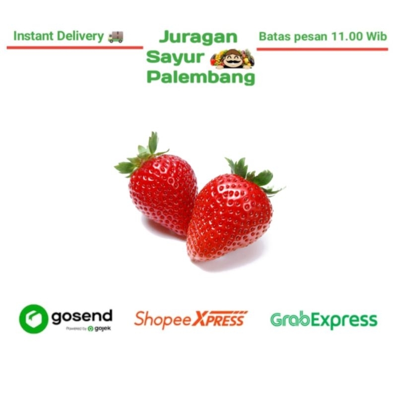 

Buah Strawberry Per Cup - Juragan Sayur Palembang