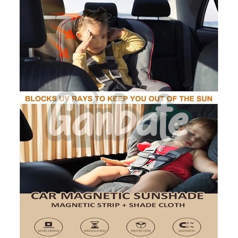 NEW 4pcs Tirai Mobil Gorden Mobil Sigra Calya Magnet Sun shade