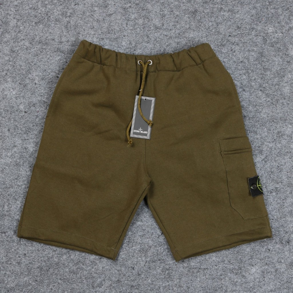 Celana Pendek Stone Island Katun Short Pants SI Original Celana Cargo Katun High Quality