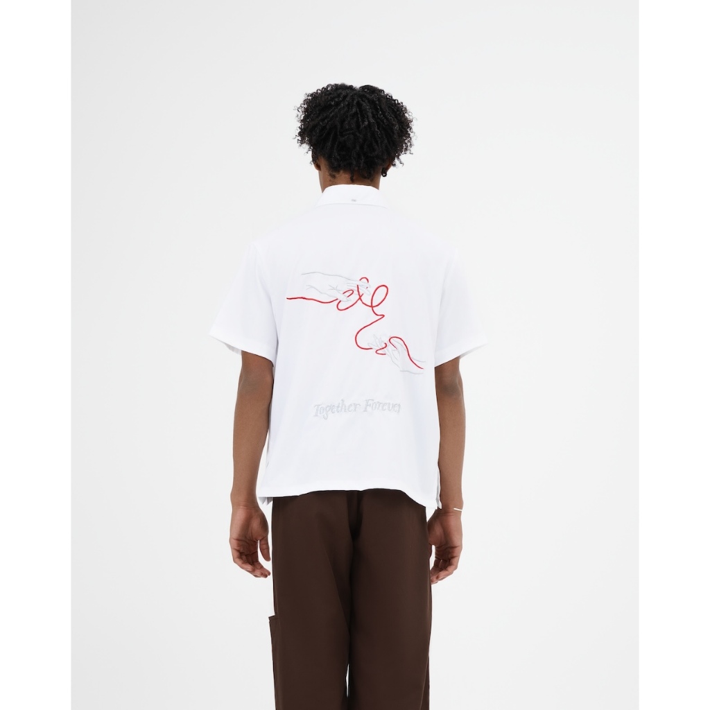 ISSHU - Together Forever Shirt | Kemeja Together Forever Katun Oversized Bowling