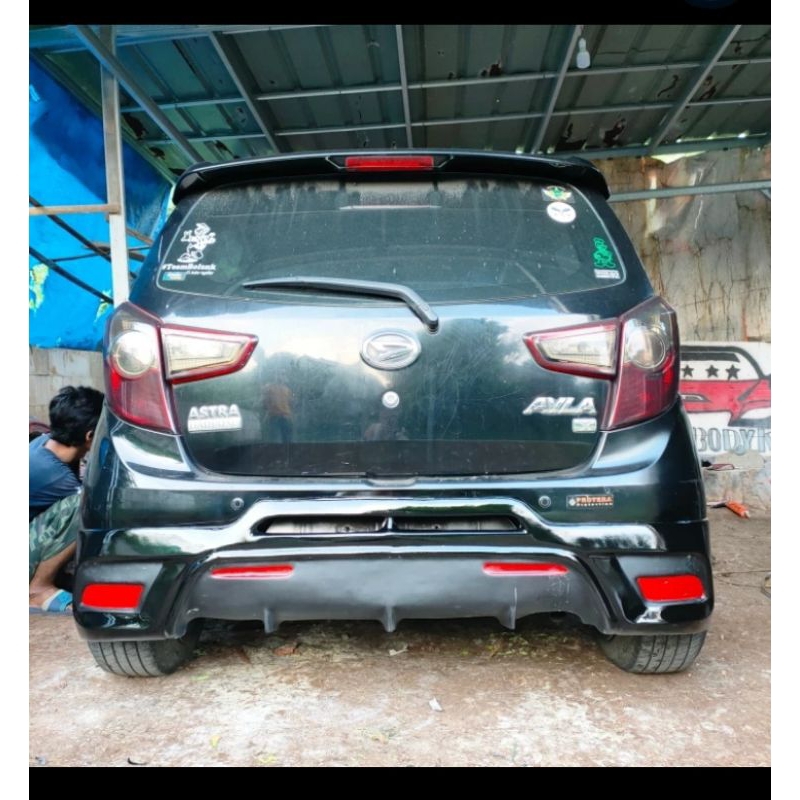 bodykit ayla 2013-2017 bagian belakang model yaris