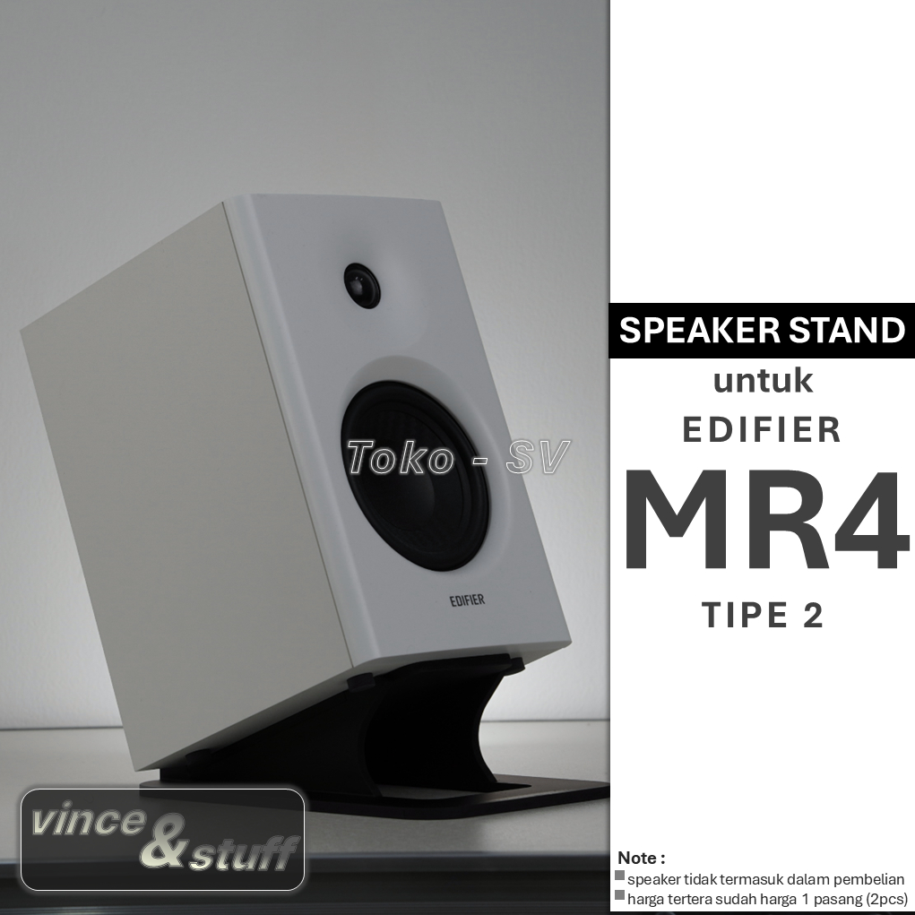 Speaker Stand u/ Edifier MR4 Active Monitoring Bookshelf Speaker tipe 2