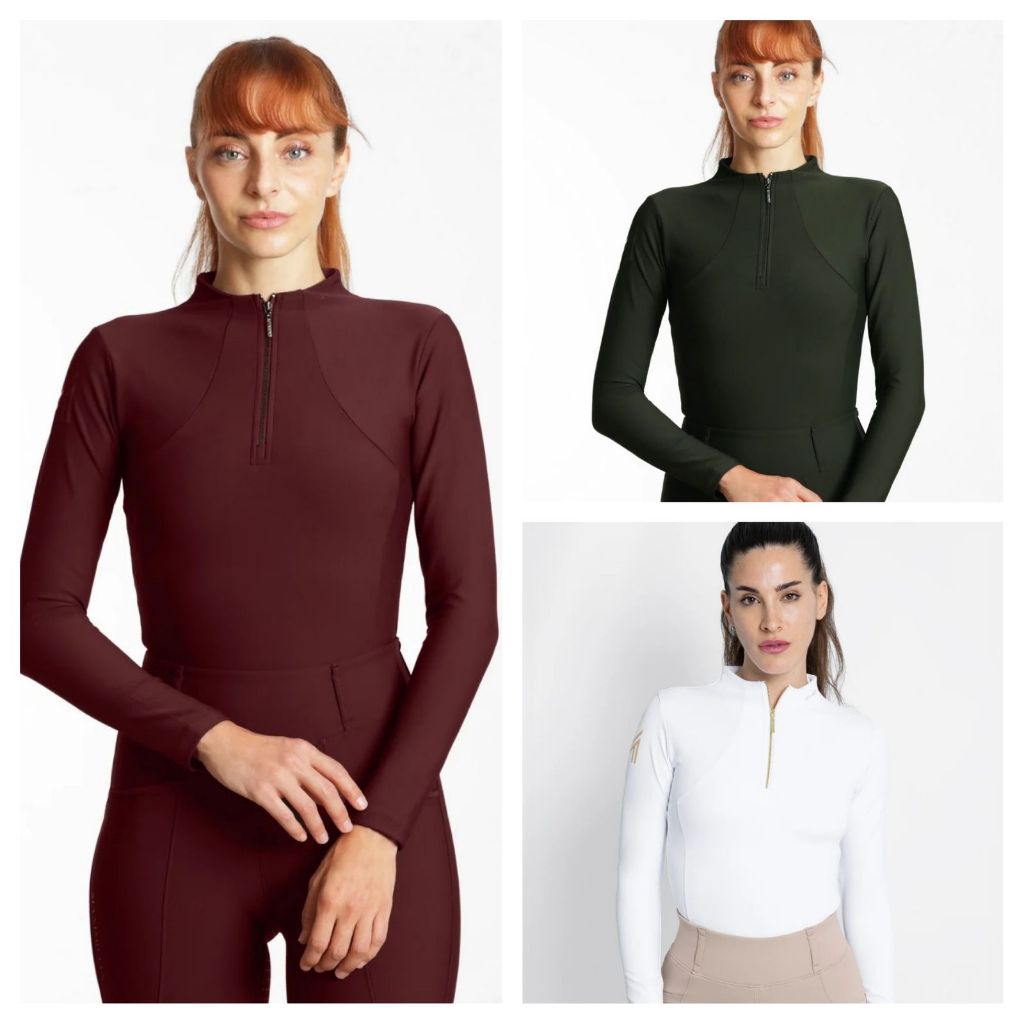 Baju Base Layer Lengan Panjang Wanita Berkuda Maximilian Long Sleeve Base Layer Equestrian