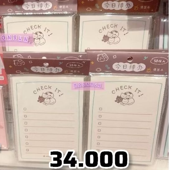 

[JASTIP KKV] Memopad Notepad Aesthetic
