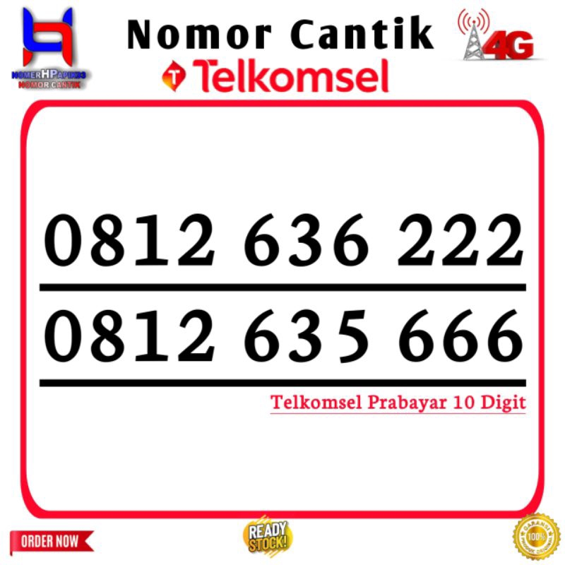 Nomor Cantik Simpati Kartu Perdana Nomor Cantik Telkomsel 10 Digit Triple 222 666