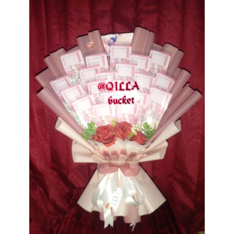 buket uang kosongan | kerangka buket uang 20 lembar