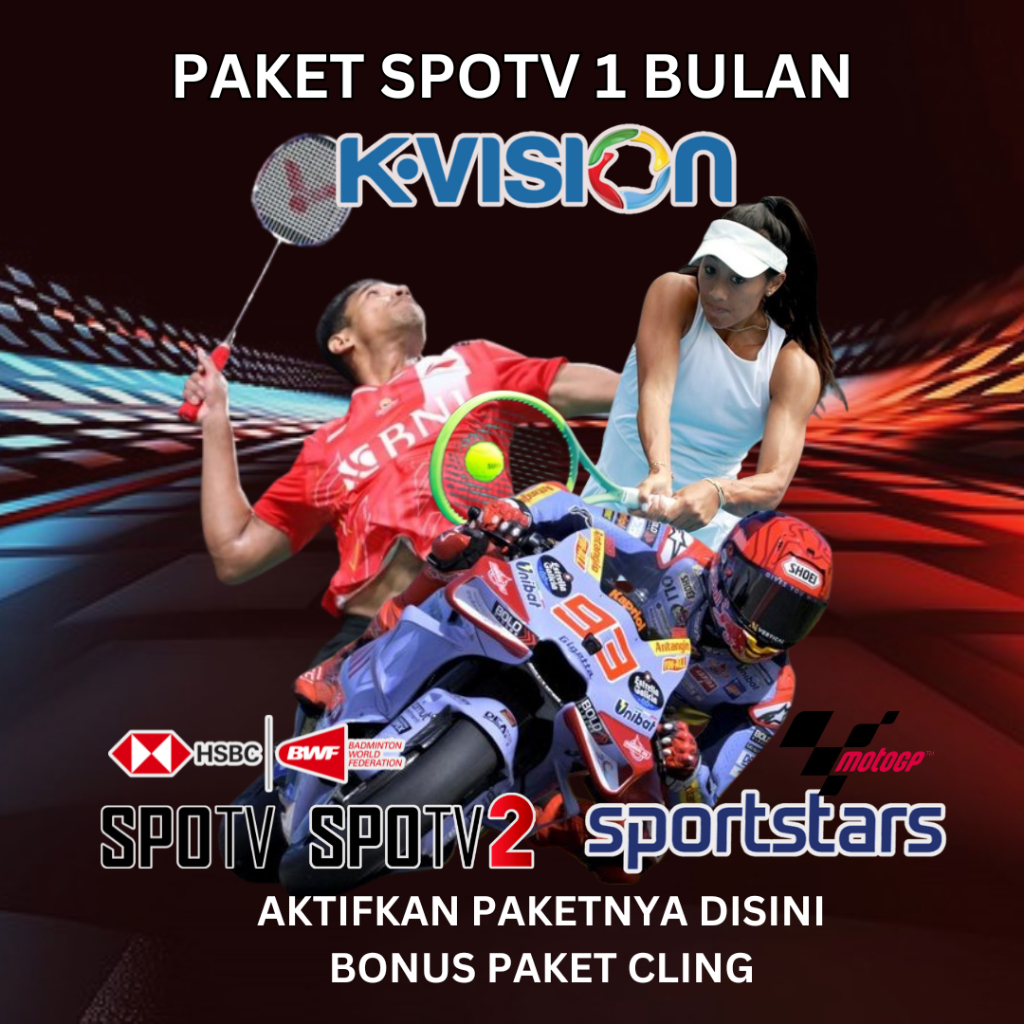 K VISION PAKET SPOTV K VISION PAKET MOTTO GP BADMINTON