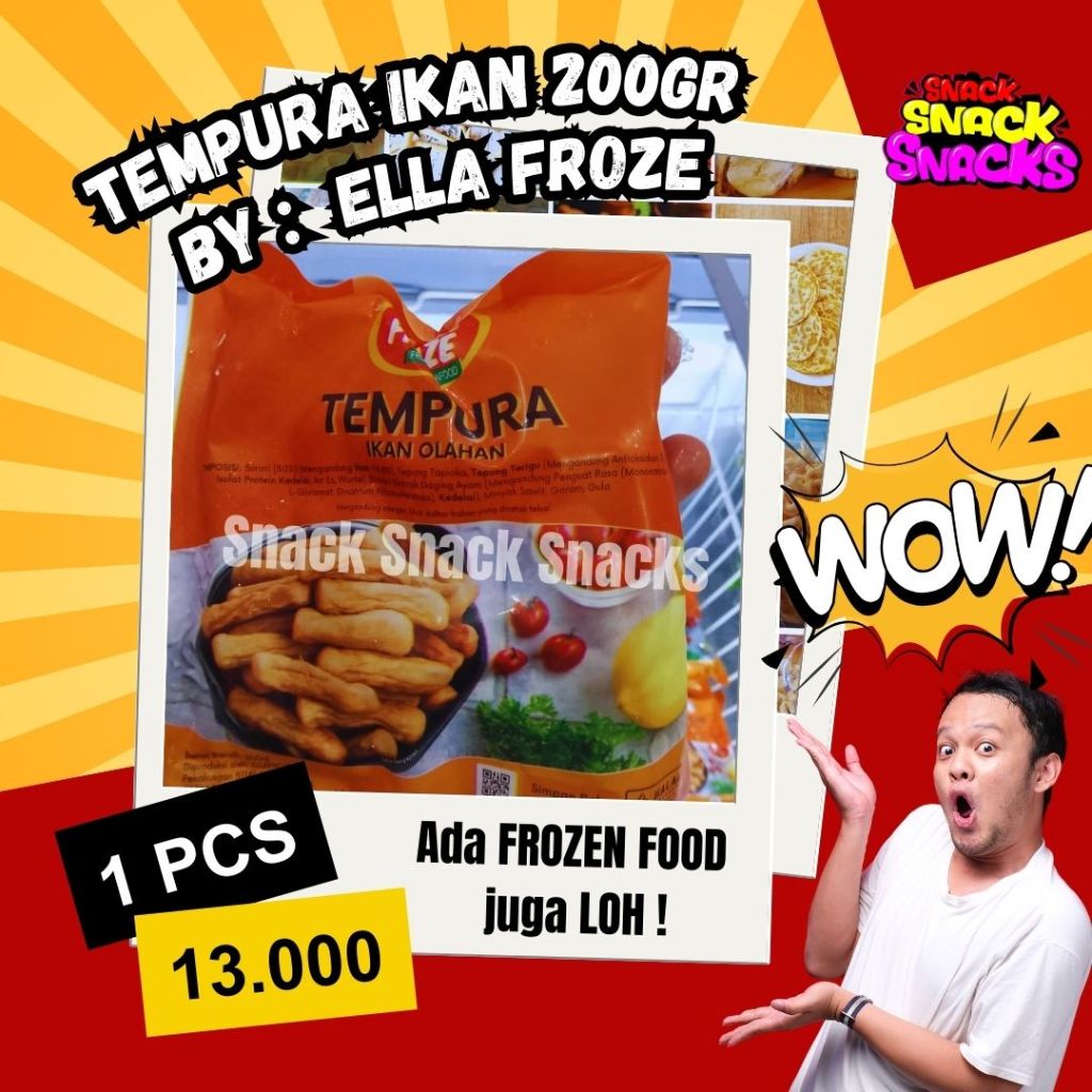 

ELLA FROZEN TEMPURA NETTO 200GR ,YUK ORDER