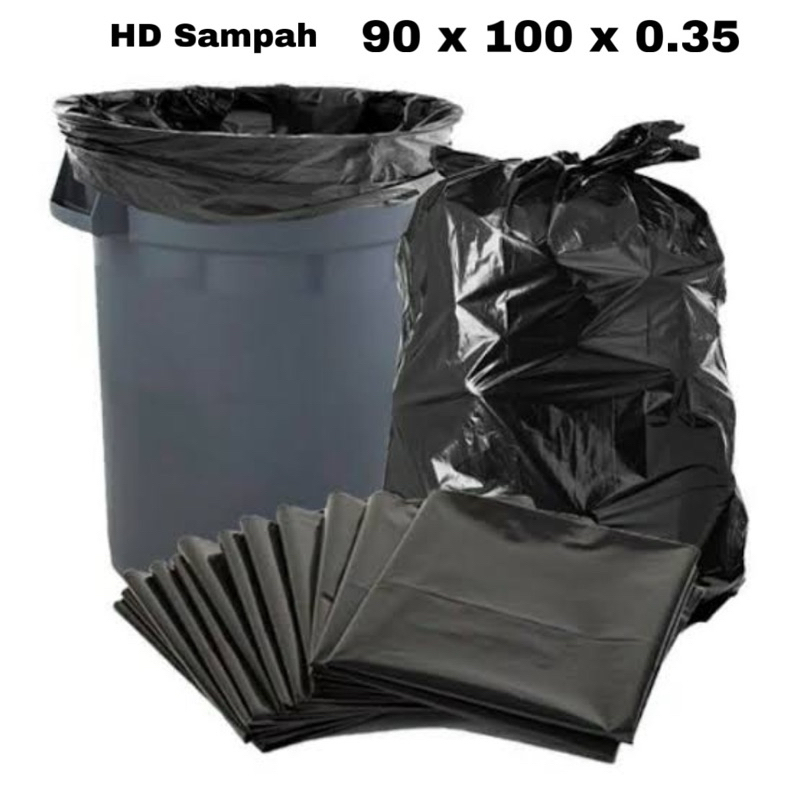 Plastik HD Sampah Hitam 90x100 (tanpa pegangan)