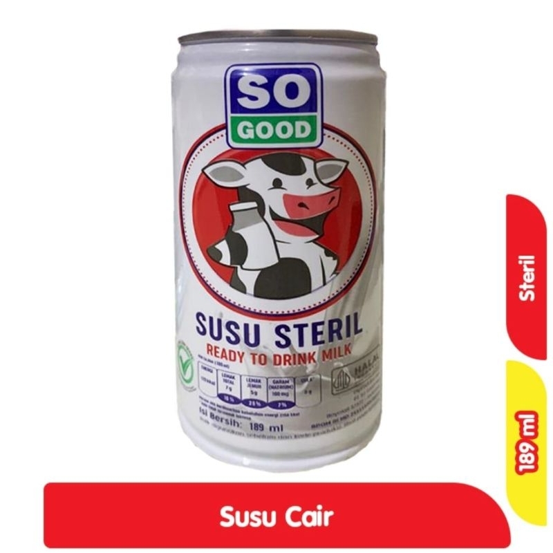 

SO GOOD SUSU STERIL 189 ML