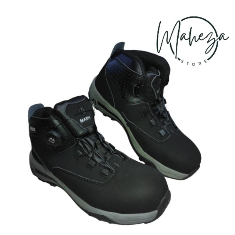 MARK MS 671B SAFETY SHOES/SEPATU SAFETY/LACING SYSTEM/BOA SYSTEM/UJUNG BESI/KUALITAS IMPORT/SNEAKERS