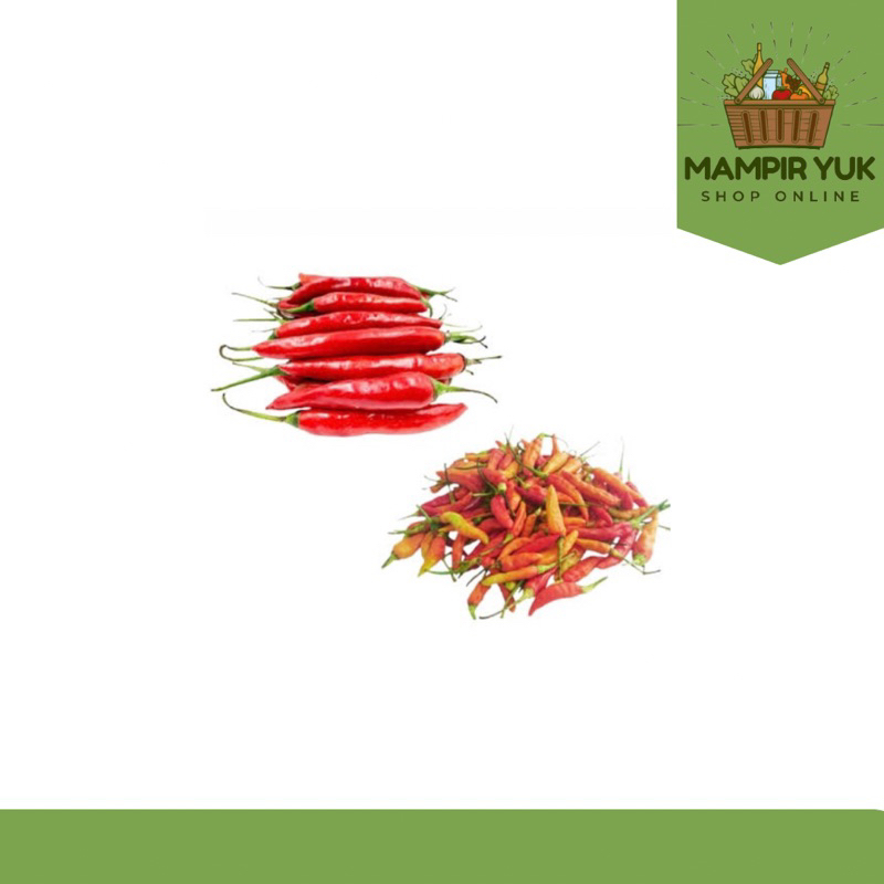 

Cabe merah besar campur rawit 250gr | mampiryuk