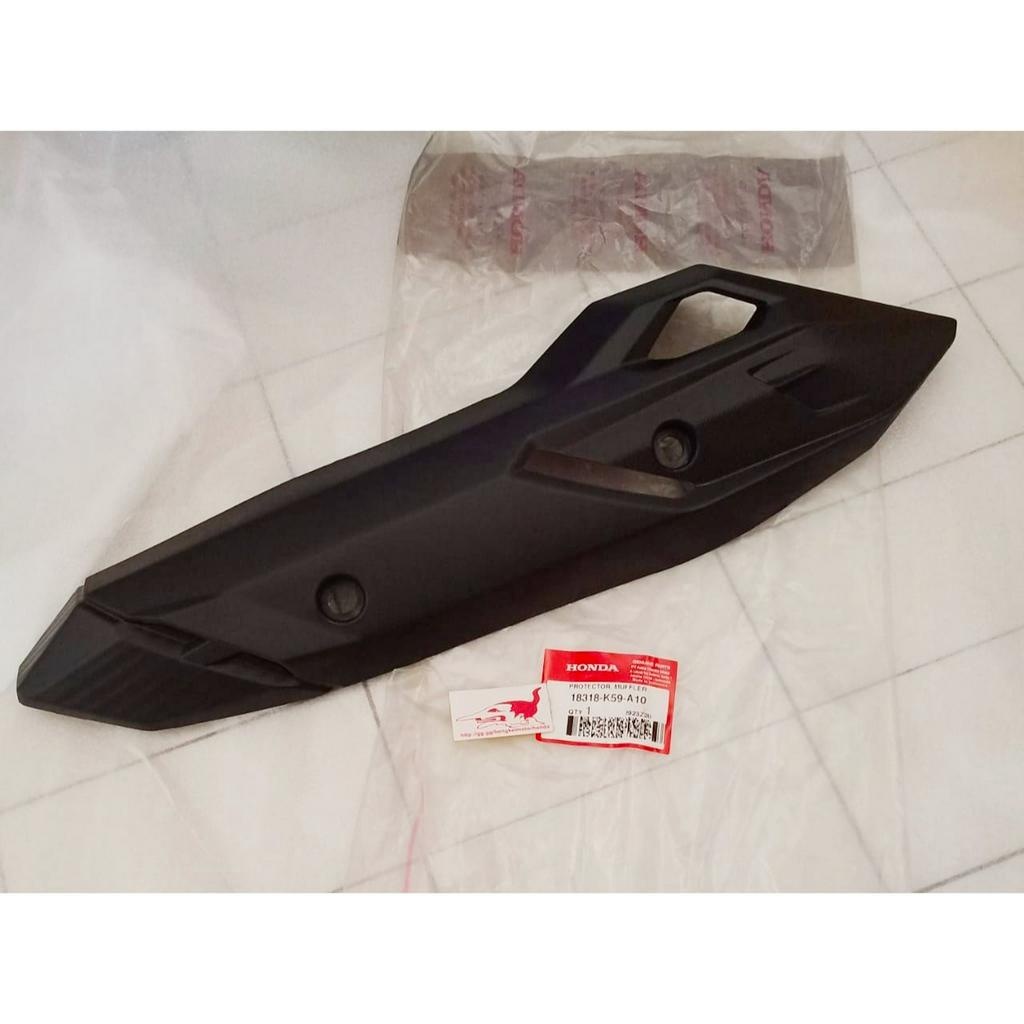 18318-K59-A10 Cover Tameng Tutup Knalpot Vario 125 150 LED 2015 - 2017 Original AHM 18318K59A10