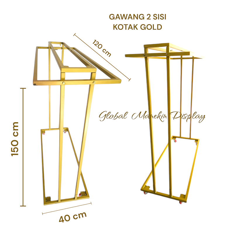 Gawangan Baju Distro | Gawang Baju Besi Bongkar Pasang | Gawang Emas