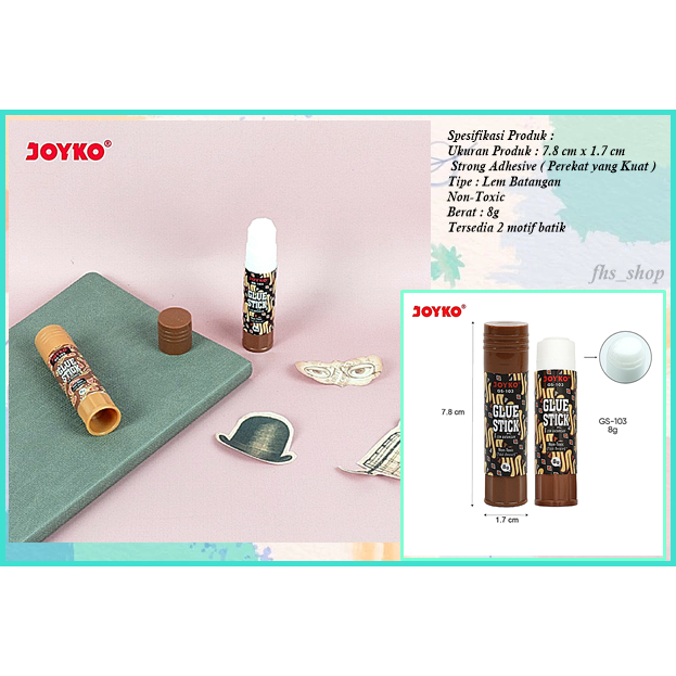 

Glue Stick batik Lem Batang Batik Joyko GS-103 8 Gr