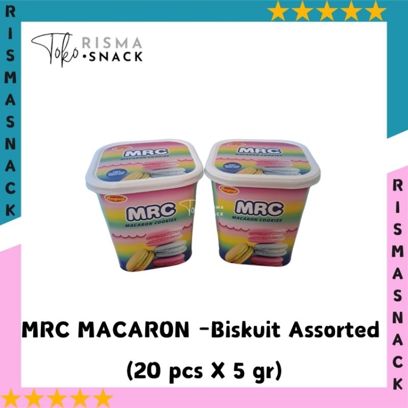 

MRC Macaron Cookies Biscuit Mini Assorted kemasan (20pcs x 5gr)