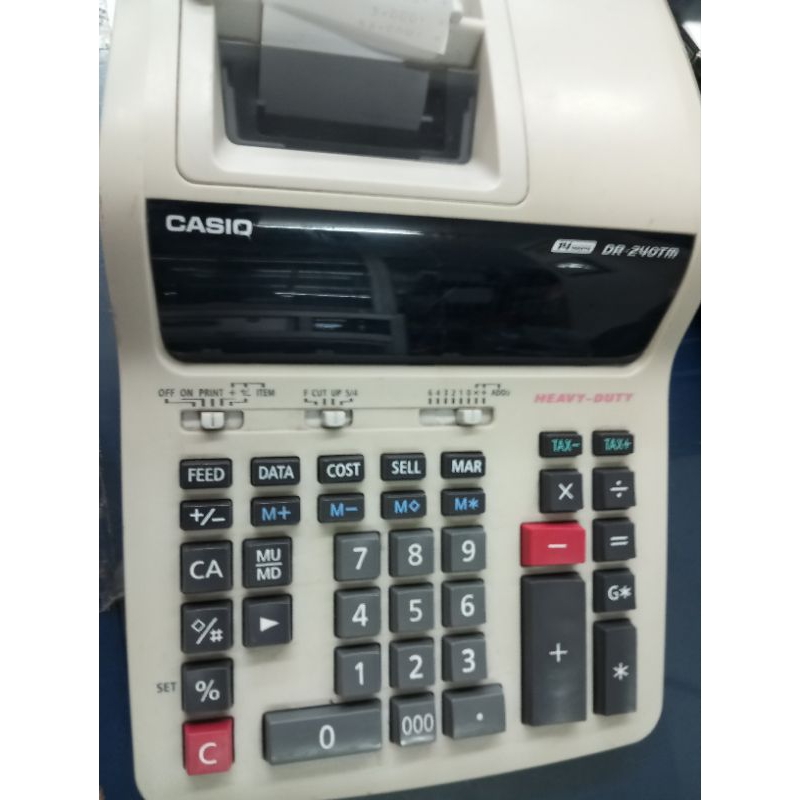 

KALKULATOR CASIO DR 240TM SECOND PUTIH / kalkulator printing muraah berkualitas