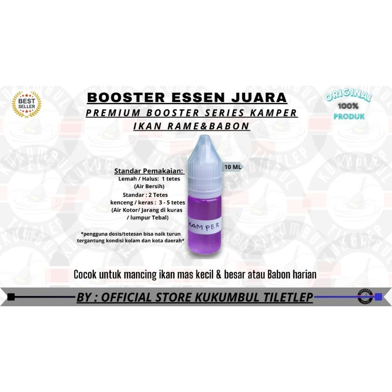 Booster Essen Juara kamper | Essen Kuncian Tambahan Essen Juara spesialis ikan Babon dan ikan rame