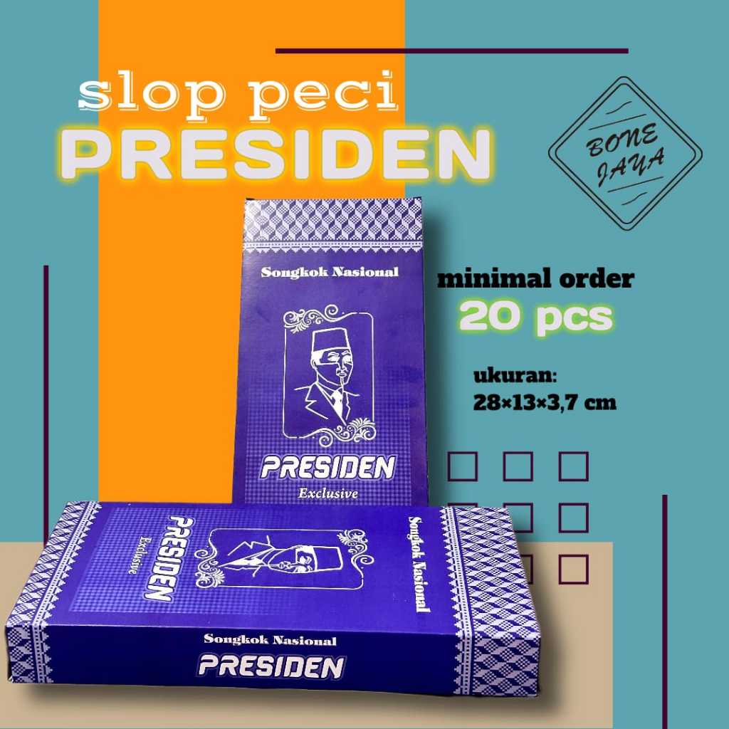 

Ecer Kodian Box Kemasan Songkok Polos Ukuran 28x3,7x13 Tebal 270gsm