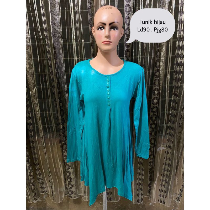 baju preloved  Tunik hijau