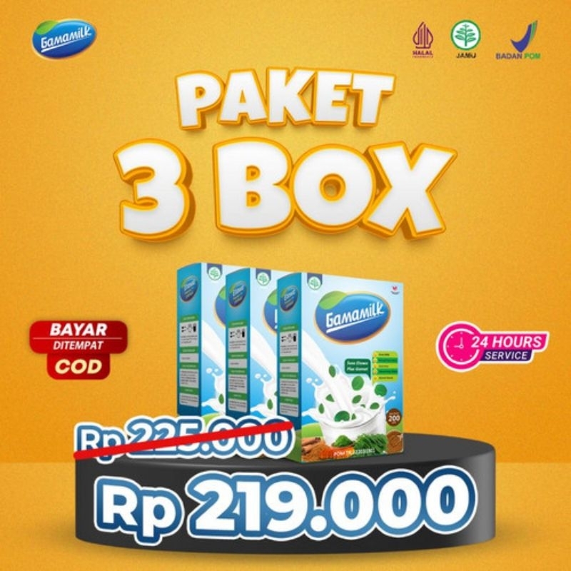 

PAKET 3 BOX SUSU ETAWA GAMAMILK ATASI TULANG DAN SENDI