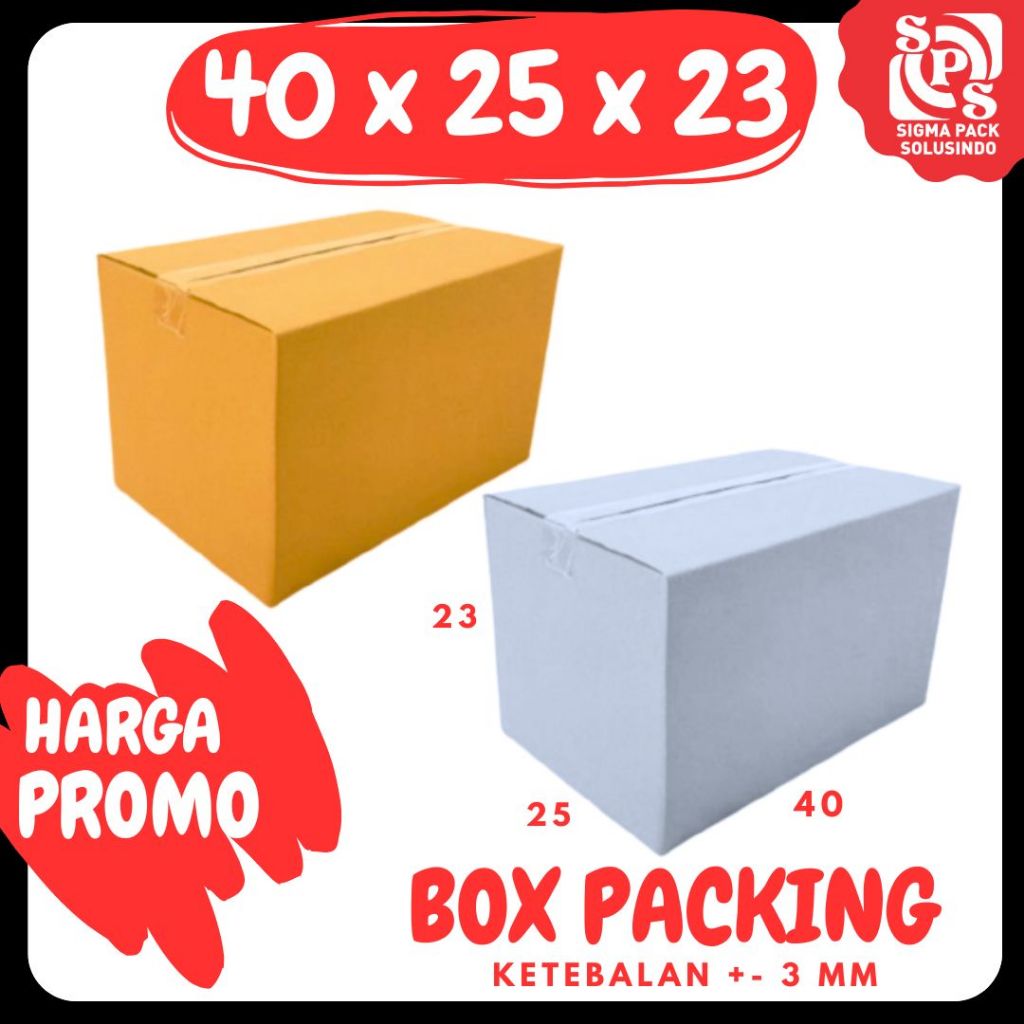 

Kardus AMDK 40x25x23 600ml Isi 24 box A1 dus packing kotak kemasan karton