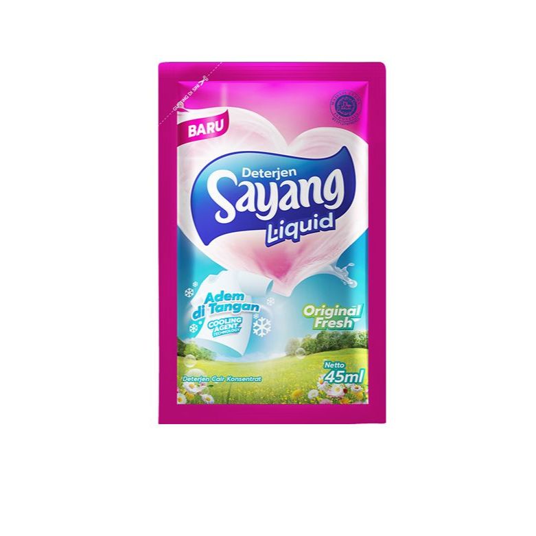 Deterjen Liquid Sayang Rencengan Termurah Grosir Promo 45 ml x 12 Sachet
