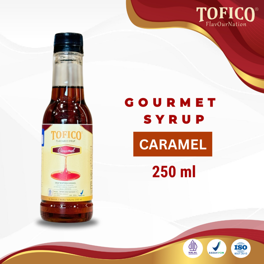 

Syrup Caramel Tofico / Sirup Rasa Caramel 250 ML / Tofico Syrup Official