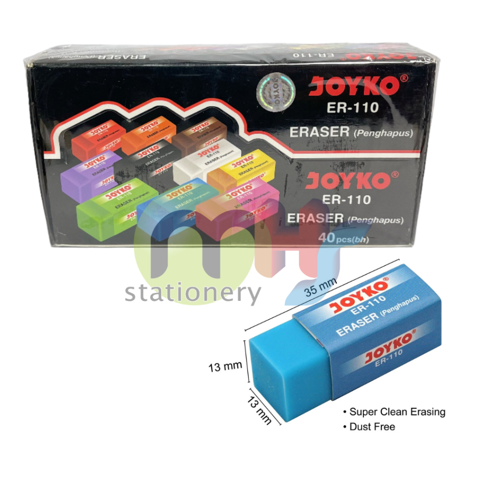 

Eraser Penghapus Joyko ER-110 1 Box 40 Pcs