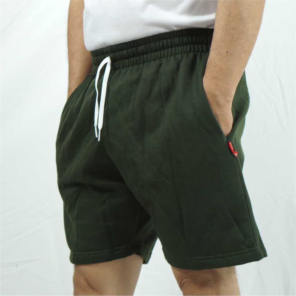 Rifle.co | Celana Pendek Pria Wanita | Boardshort | Boxer | Sweatpants Hijau Army