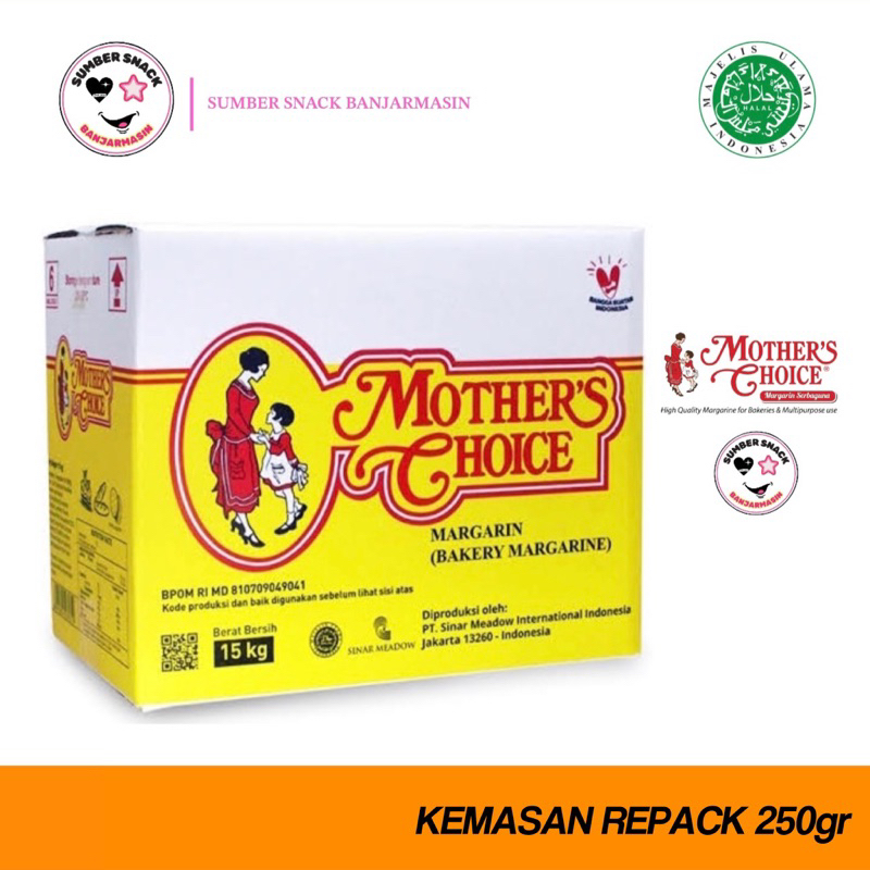 

Mothers Choice Margarin (Repack 250g)