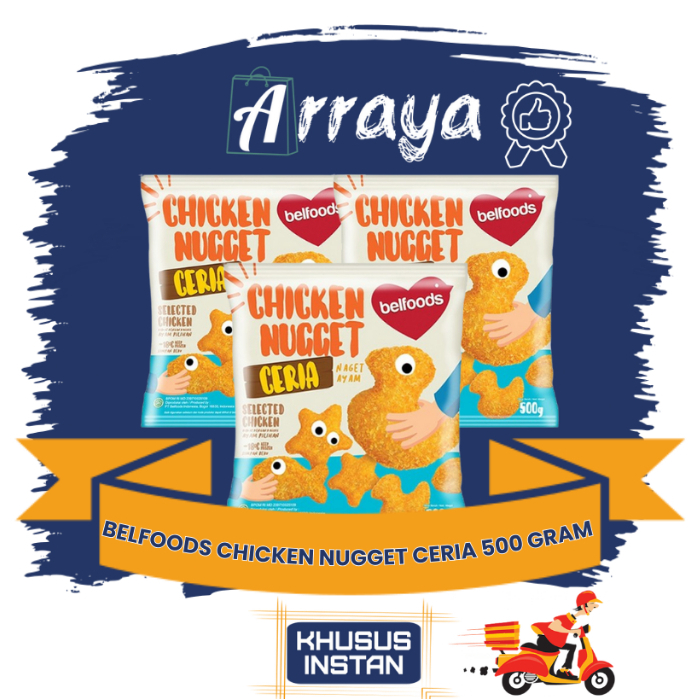 

BELFOODS CHICKEN NUGGET CERIA 500 GRAM