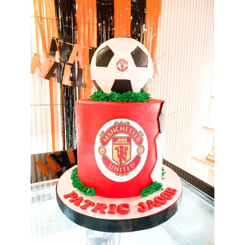 

kue ulang tahun/birthday cake/kue ultah tema manchester