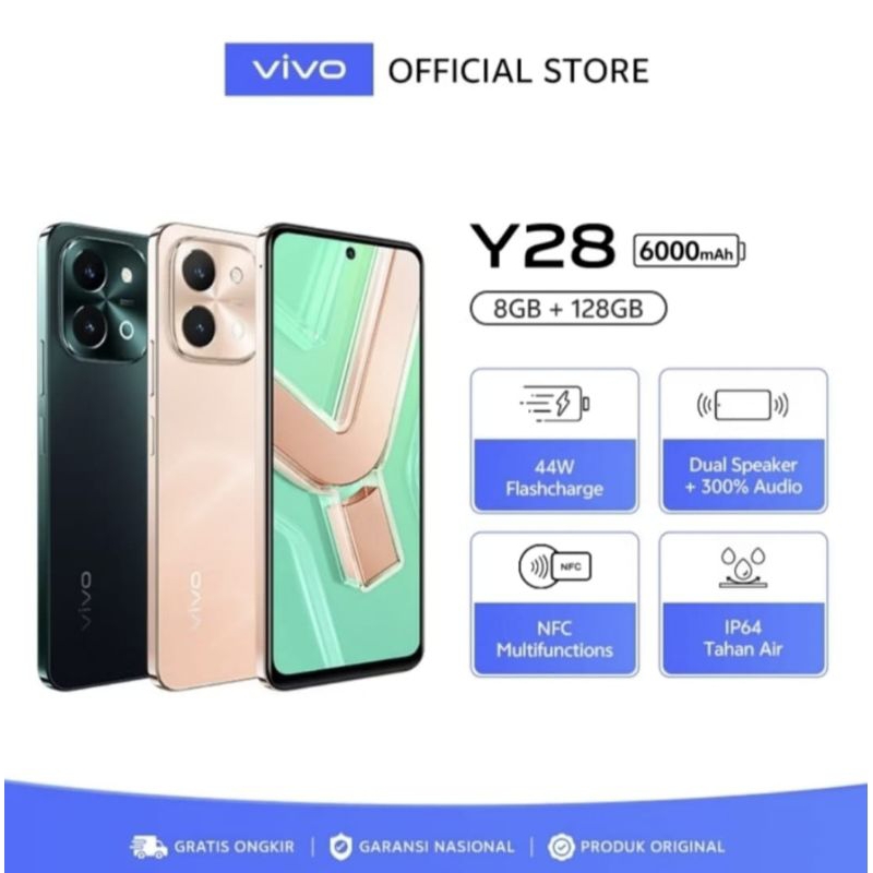 vivo y28 ram 6+6/128gb