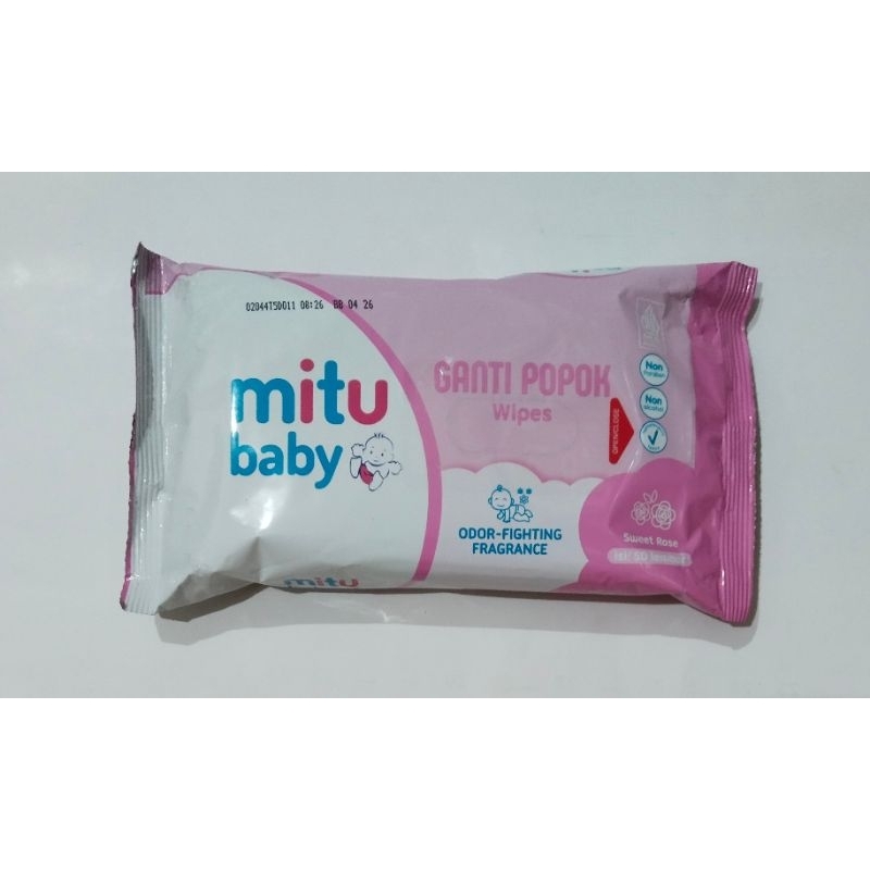 Tisu basah Mitu Sweet Rose isi 50's