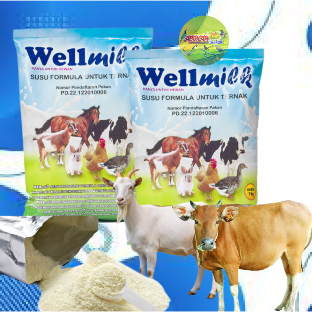 

Wellmilk susu ternak penganti susu induk 1 kg Abdilah berkah
