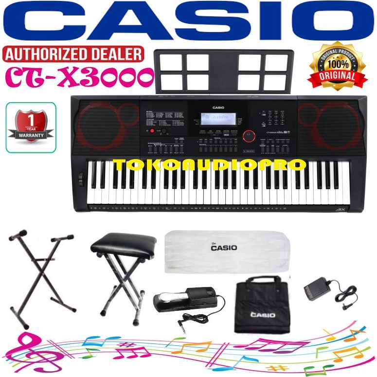 Keyboard Casio CTX3000 Keyboard Paket Casio CTX-3000   CAsio CT-X3000