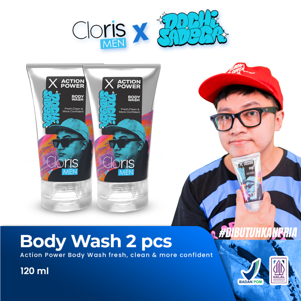 Clorismen x Dochi Sadega Action Power Body Wash - Segar, bersih & lebih Percaya Diri