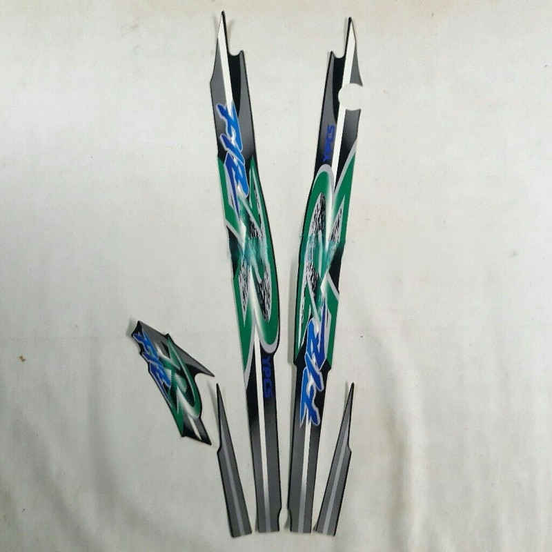 Best Striping Sticker Body Yamaha FizR FIZ R FIZR Thn 1998 Special Edition VNYL Fullset Hitam Hijau