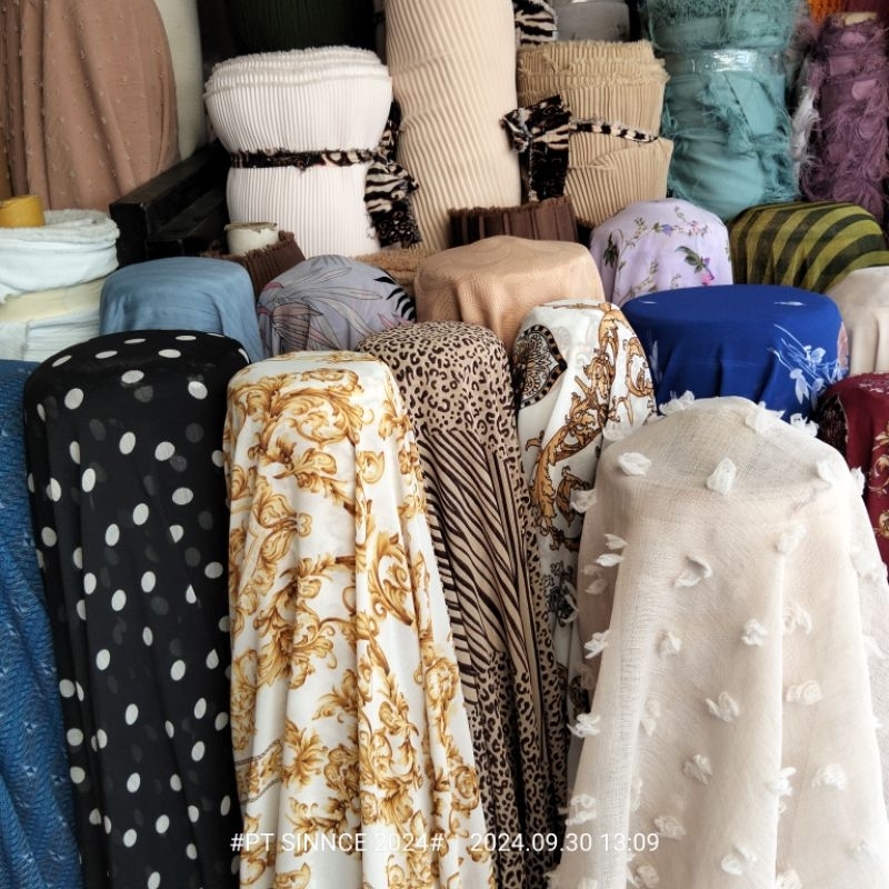 Harga/1 m | Airflow Uragiri / Cey Airflow / Kain Uragiri One Tone / Kain Kaftan Dress / Bahan Gamis