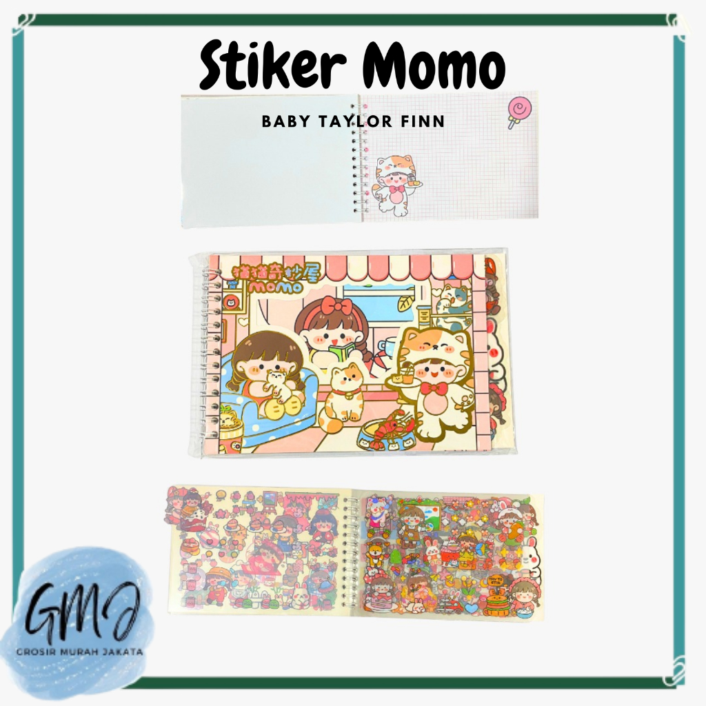 

GMJ Stiker Book Momo Korea Dekorasi Botol Minum,Hp,Laptop Karakter Lucu